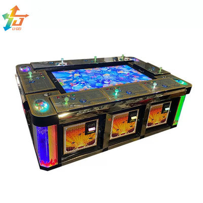 8 Players Mermaid Legend Fish Game Tables 65 Inch Fish Game Gambling Table