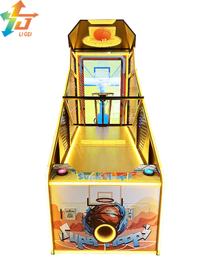 Metal Street Basketball Arcade Game Machine Coin Operated Electronic Scoring System