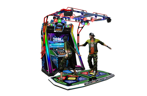 Interactive Arcade Dance Game Machine Video Game Entertainment For 1 - 2 Players