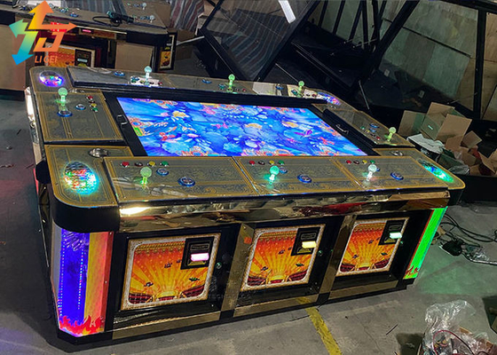 8 Players Mermaid Legend Fish Game Tables 65 Inch Fish Game Gambling Table