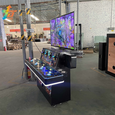 4 Seats Stand Up Fish Game Tables HD LG Monitor 55 Inch 4 Players Fish Table Machine