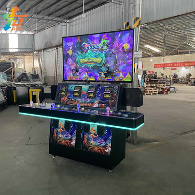 4 Seats Stand Up Fish Game Tables HD LG Monitor 55 Inch 4 Players Fish Table Machine