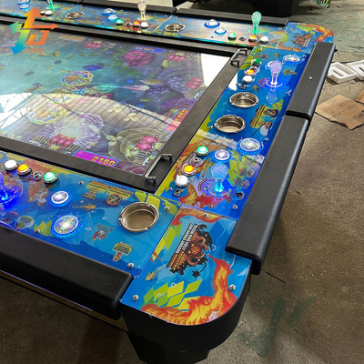10 Players Fish Gaming Table Machine Metal Box Cabinet 1080p Resolution