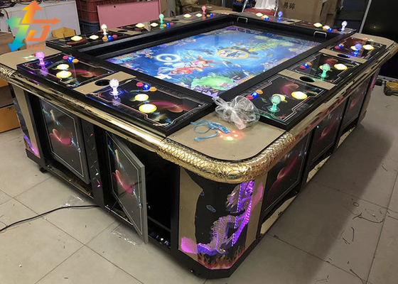 Coin Pusher 86 Inch Fish Table Game Machine Cabinet English Language