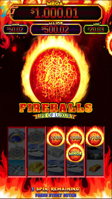 FireBall LOL Life Of Luxury Gaming PCB Boards For Slot Machine Support 3 Model