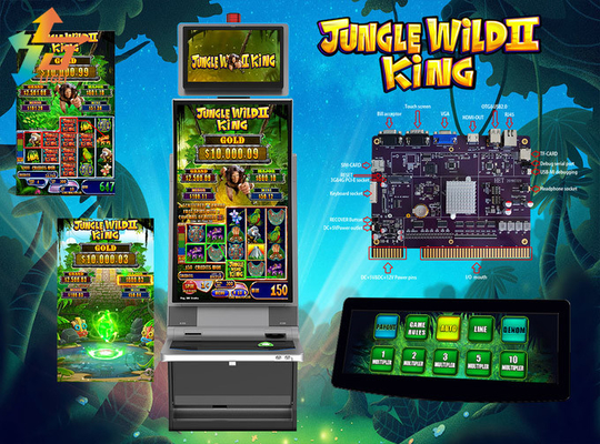 Jungle Wild II King PCB Boards Slot Machine Software 43 Inch Casino Games Software