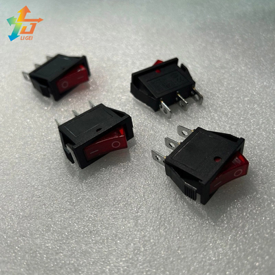 ON / Off Red Rocker Switch Toggle Plastic 3 Pins 2 Position Rocker Switch