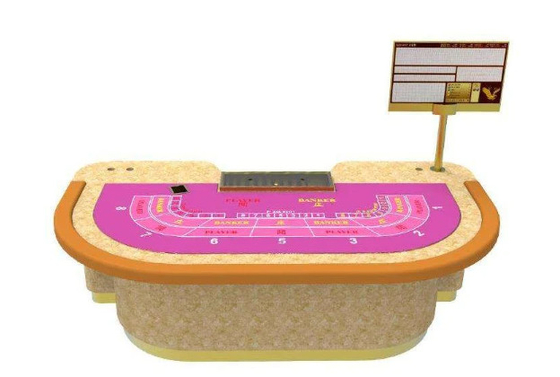Marble Baccarat Game Table Casino Baccarat Poker Table Oval Shape